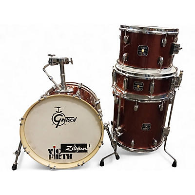 Used Gretsch Drums 4 Piece energy street kit red sparkle Drum Kit