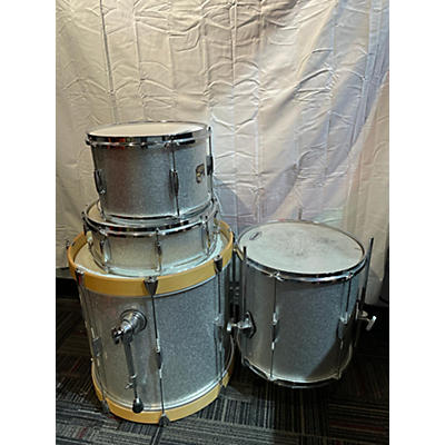 Gretsch Drums Used Gretsch Drums 4 piece Catalina Club Jazz Series Silver Sparkle Drum Kit