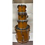 Used Gretsch Drums Used Gretsch Drums 4 piece Usa Custom Amber Satin Drum Kit amber satin