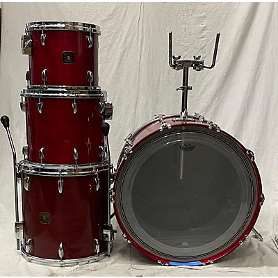 Used Gretsch Drums 4 piece Usa Custom Red Drum Kit