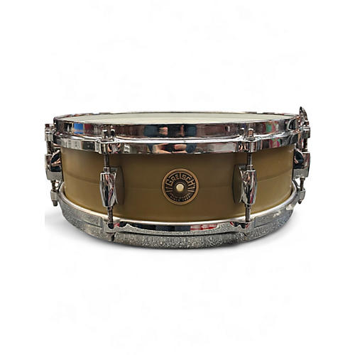 Used Gretsch Drums 4.5X14 Gergo Borlai Signature Brass Drum Brass 5