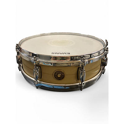 Used Gretsch Drums 4X14 GERGO BORLAI Metallic Gold Drum