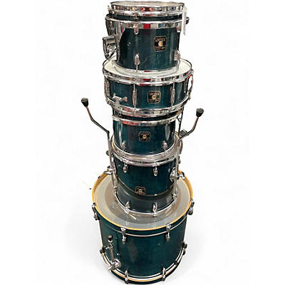 Used Gretsch Drums 5 Piece Catalina Birch Carribean Blue Drum Kit