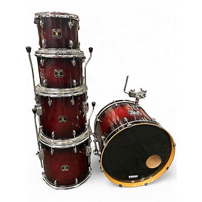 Used Gretsch Drums 5 Piece Catalina Maple Red to Black Fade Drum Kit