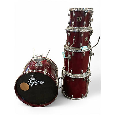 Used Gretsch Drums 5 Piece Catalina Maple Wine Red Drum Kit