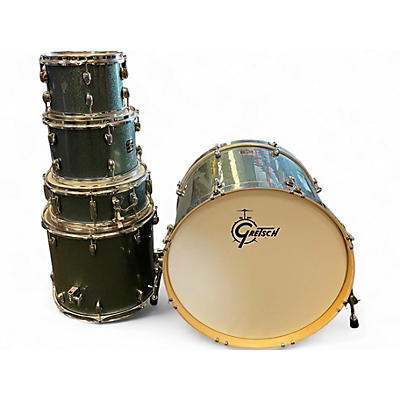 Used Gretsch Drums 5 Piece Energy BLUE SPARKLE Drum Kit