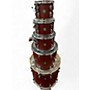 Used Gretsch Drums 5 Piece Marquee Satin Red Drum Kit Satin Red