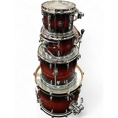 Used Gretsch Drums 5 Piece RENOWN Trans Red Drum Kit