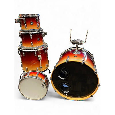 Used Gretsch Drums 5 Piece Renown 2 Color Sunburst Drum Kit
