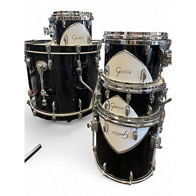 Used Gretsch Drums 5 Piece Renown 57 Black Drum Kit
