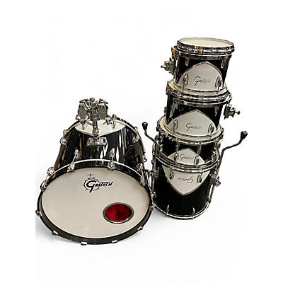 Used Gretsch Drums 5 Piece Renown 57 Black and White Drum Kit