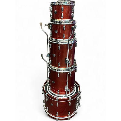 Used Gretsch Drums 5 Piece Renown Burnt Orange Sparkle Drum Kit