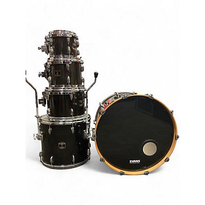 Gretsch Drums Used Gretsch Drums 5 Piece Renown Maple Trans Black Drum Kit