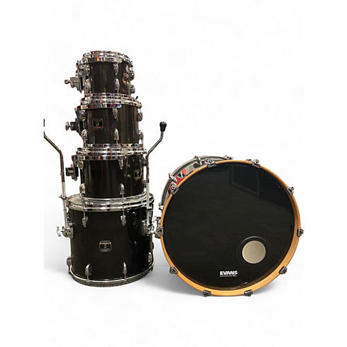 Gretsch Drums Used Gretsch Drums 5 Piece Renown Maple Trans Black Drum Kit Trans Black