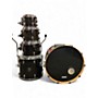 Used Gretsch Drums Used Gretsch Drums 5 Piece Renown Maple Trans Black Drum Kit Trans Black