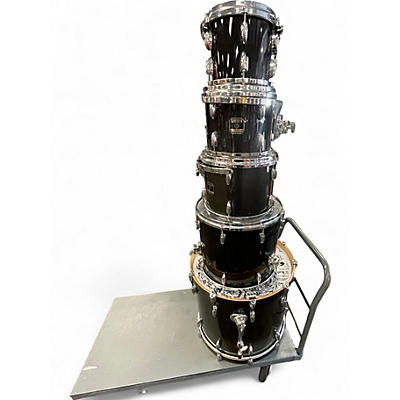 Used Gretsch Drums 5 Piece Renown Trans Black Drum Kit