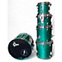 Used Gretsch Drums 5 Piece USA Custom Caribbean Blue Gloss Drum Kit Caribbean Blue Gloss