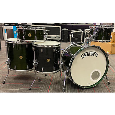 Used Gretsch Drums 5 piece 135th Anniversary Broadkaster Dark Emerald Green Drum Kit