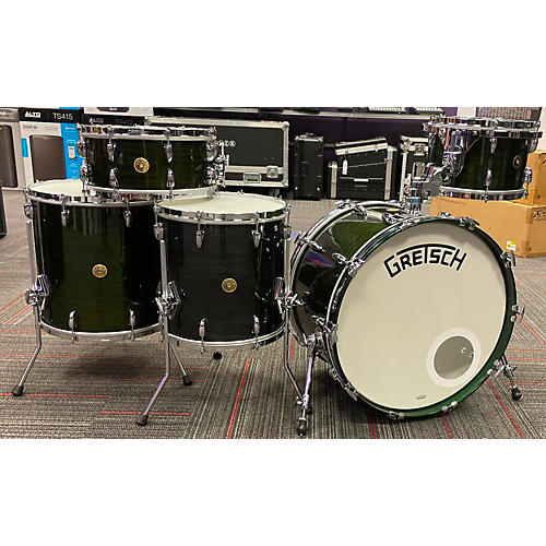 Gretsch Drums Used Gretsch Drums 5 piece 135th Anniversary Broadkaster Dark Emerald Green Drum Kit dark emerald green