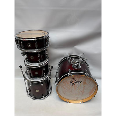 Gretsch Drums Used Gretsch Drums 5 piece Catalina Maple Deep Cherry Burst Drum Kit