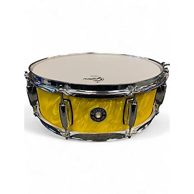 Used Gretsch Drums 5.5X14 Catalina Club Series Snare Yellow Satin Flame Drum