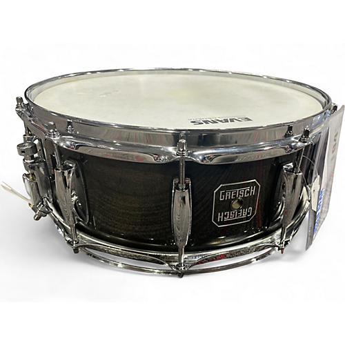 Used Gretsch Drums 5.5X14 Full Range Snare Trans Black Drum Trans Black 10