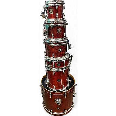 Gretsch Drums Used Gretsch Drums 6 Piece CATALINA BIRCH W/HARDWARE TRANSPARENT RED Drum Kit