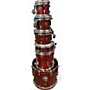 Used Gretsch Drums Used Gretsch Drums 6 Piece CATALINA BIRCH W/HARDWARE TRANSPARENT RED Drum Kit TRANSPARENT RED