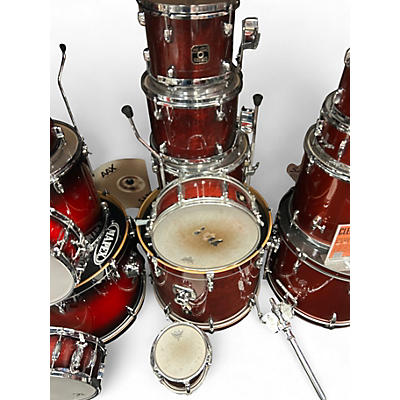 Used Gretsch Drums 6 Piece Catalina Birch Wine Red Drum Kit