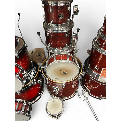Used Gretsch Drums 6 Piece Catalina Birch Wine Red Drum Kit Wine Red