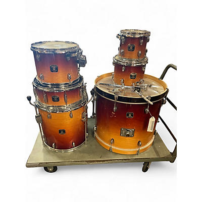 Used Gretsch Drums 6 Piece Catalina Maple 2 Color Sunburst Drum Kit