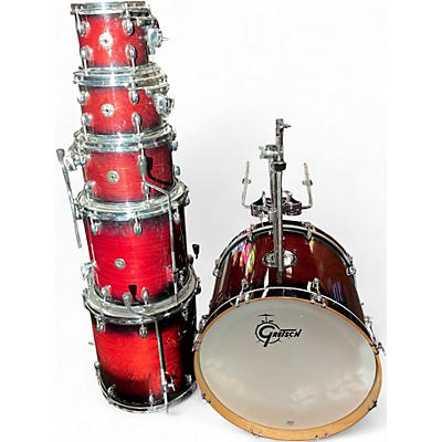 Used Gretsch Drums 6 Piece Catalina Maple Dark Cherry Burst Drum Kit