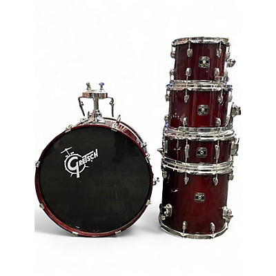 Used Gretsch Drums 6 Piece Catalina Maple Wine Red Drum Kit