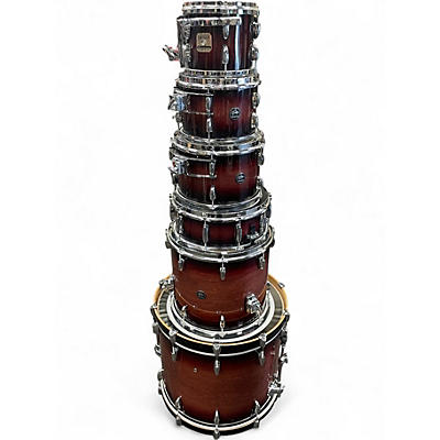 Used Gretsch Drums 6 Piece renown maple Dark Cherry Burst Drum Kit