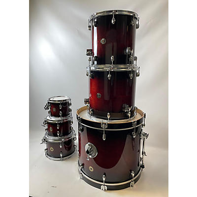 Gretsch Drums Used Gretsch Drums 6 piece Catalina Maple Dark Cherry Burst Drum Kit