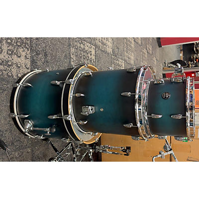 Gretsch Drums Used Gretsch Drums 6 piece Renown Satin Blue Burst Drum Kit