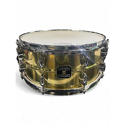 Used Gretsch Drums 6.5X14 BELL BRASS SNARE 14X6.5 BRASS Drum