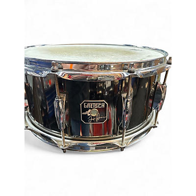 Used Gretsch Drums 6.5X14 Taylor Hawkins Designed Snare BLACK NICKEL Drum