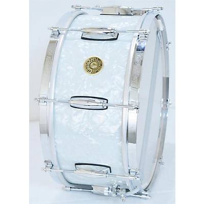 Gretsch Drums Used Gretsch Drums 6.5X14 USA CUSTOM SNARE Drum WHITE PEARL