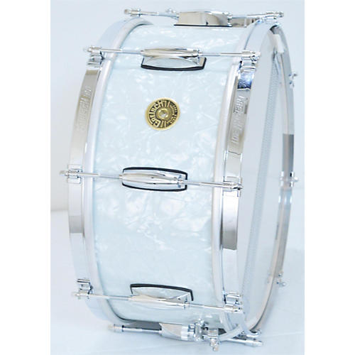 Gretsch Drums Used Gretsch Drums 6.5X14 USA CUSTOM SNARE Drum WHITE PEARL WHITE PEARL 15