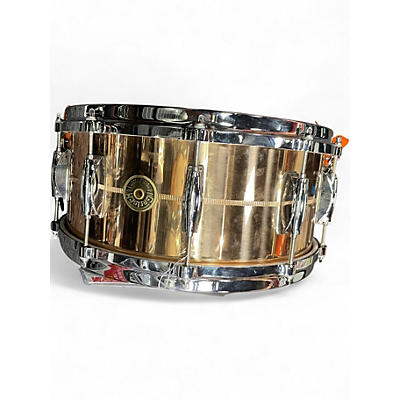 Used Gretsch Drums 6.5X14 USA Custom Phosphorus Bronze Bronze Drum
