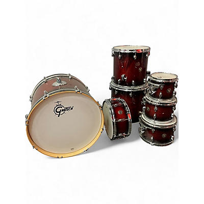 Used Gretsch Drums 7 Piece Catalina Maple CHERRY BURST Drum Kit