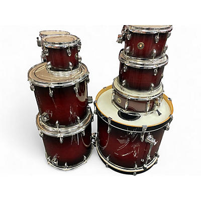 Used Gretsch Drums 7 Piece Catalina Maple Dark Cherry Burst Drum Kit
