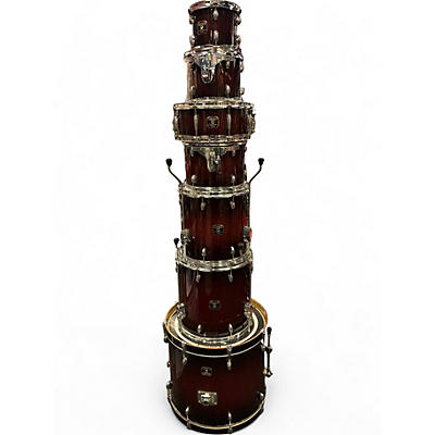 Used Gretsch Drums 7 Piece Catalina Maple Red Drum Kit