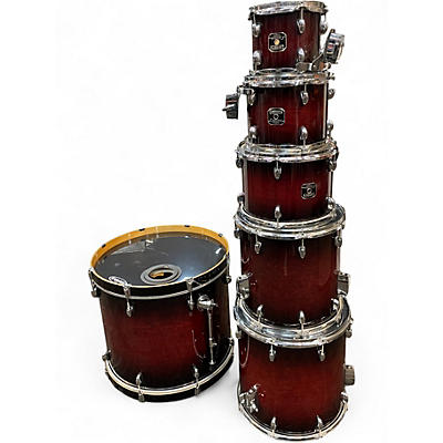 Used Gretsch Drums 7 Piece Catalina Maple Red Drum Kit