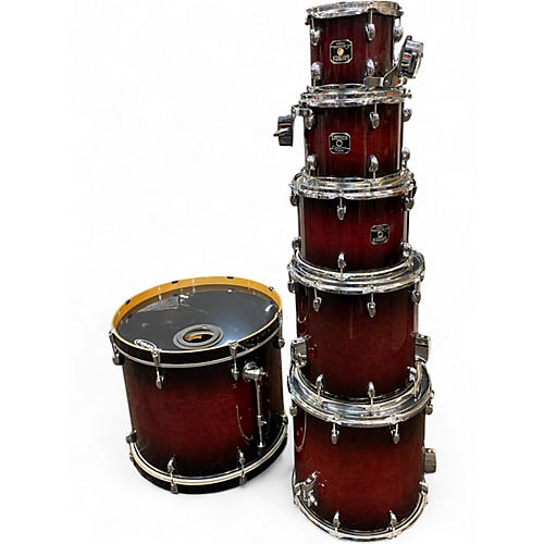 Used Gretsch Drums 7 Piece Catalina Maple Red Drum Kit Red