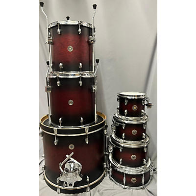 Gretsch Drums Used Gretsch Drums 7 piece Catalina Maple Satin Deep Cherry Burst Drum Kit