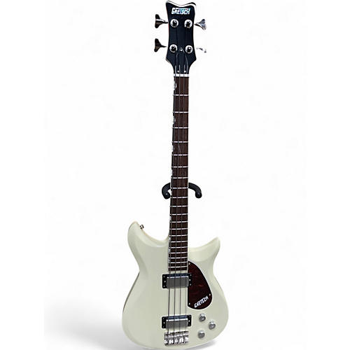Used Gretsch Electromatic CVT Double-Cut Bass Guit VINTGE WHITE Electric Bass Guitar VINTGE WHITE