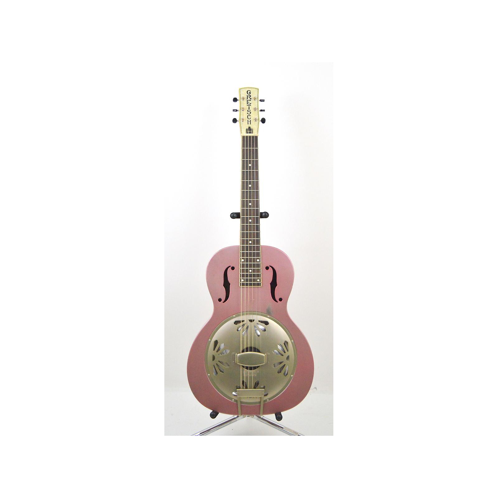 Used Gretsch G9212 Honey Dipper Pink Resonator Guitar Pink Musician's
