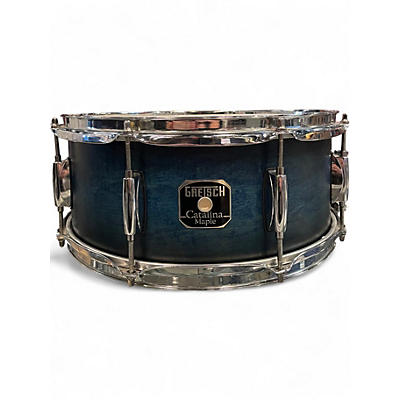 Used Gretsch Guitars 14in Catalina Maple Snare Blue Drum